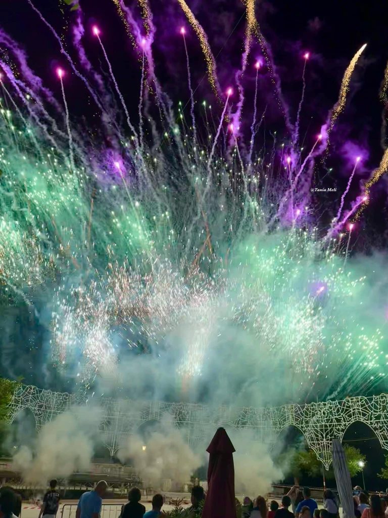 Esplosione di fuochi blu durante gender reveal in giardino a Messina